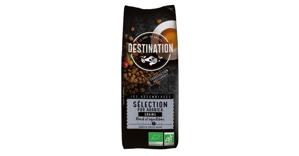 Destination 1000 selection prémium szemes bio kávé 100% arabica 1000 g