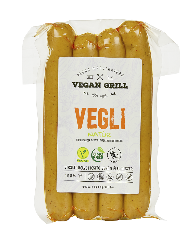 Vegán manufaktúra vegli natúr virsli helyettesítő 200 g