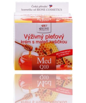 Bione Cosmetics Honey + Q10 tápláló krém méhpempővel 51ml