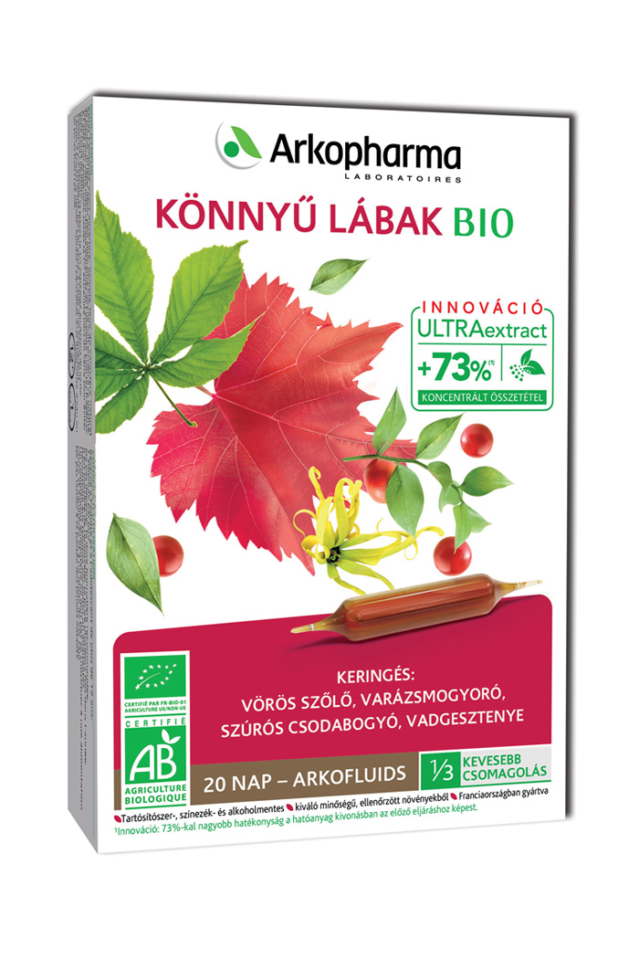 Arkofluids bio könnyu lábak ampulla 20 db