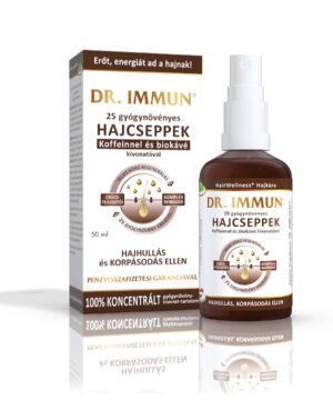Dr. immun 25 gyógynövényes hajcseppek koffeinnel és biokávé kivonattal 50 ml
