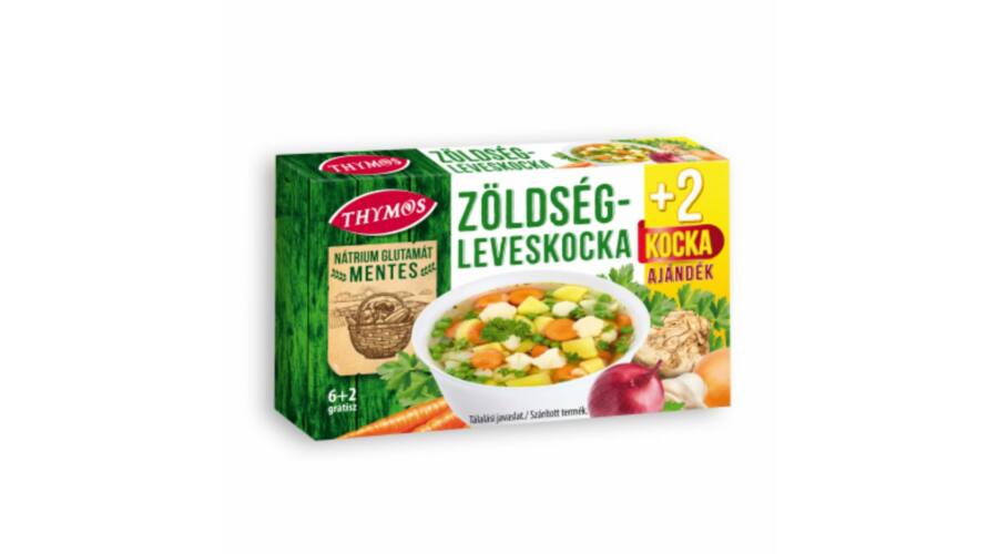 Thymos leveskocka zöldség n.g.mentes 6+2 grátisz 80 g