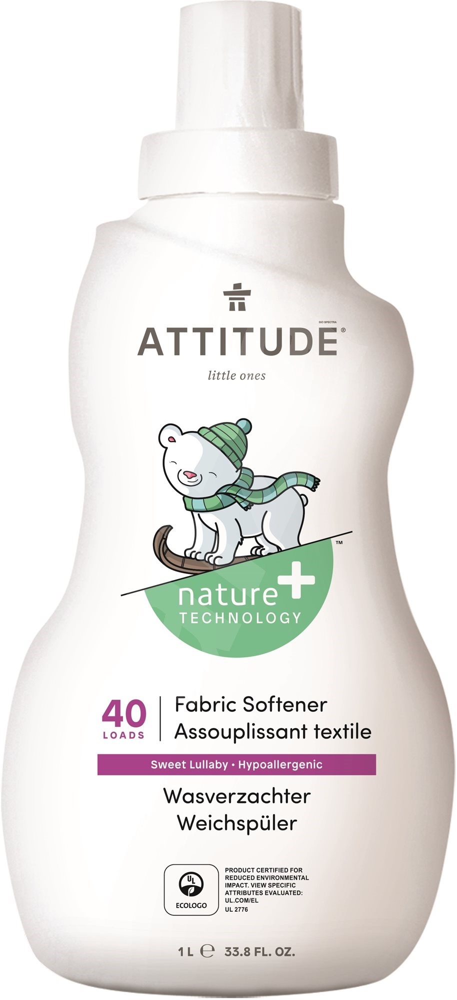 Attitude little ones hipoallergén öblítő sweet lullaby 40 adag 1000 ml
