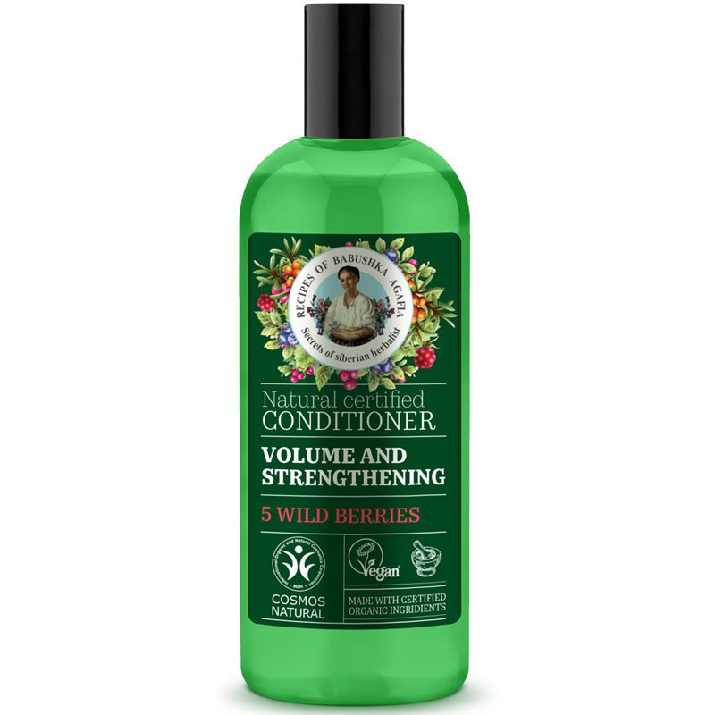 Babushka Agafia Erősítő és volumennövelő hajkondicionáló 5-féle vadon termő bogyóval 260 ml