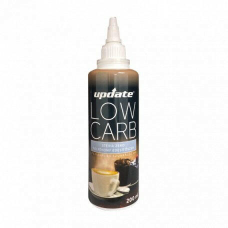 Update lowcarb stevia zero folyékony édesítőszer steviaval és szukralózzal 200 ml