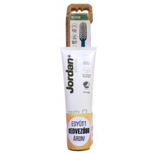 Jordan green clean fogkrém 75ml+green clean fogkefe medium csomag 1 db