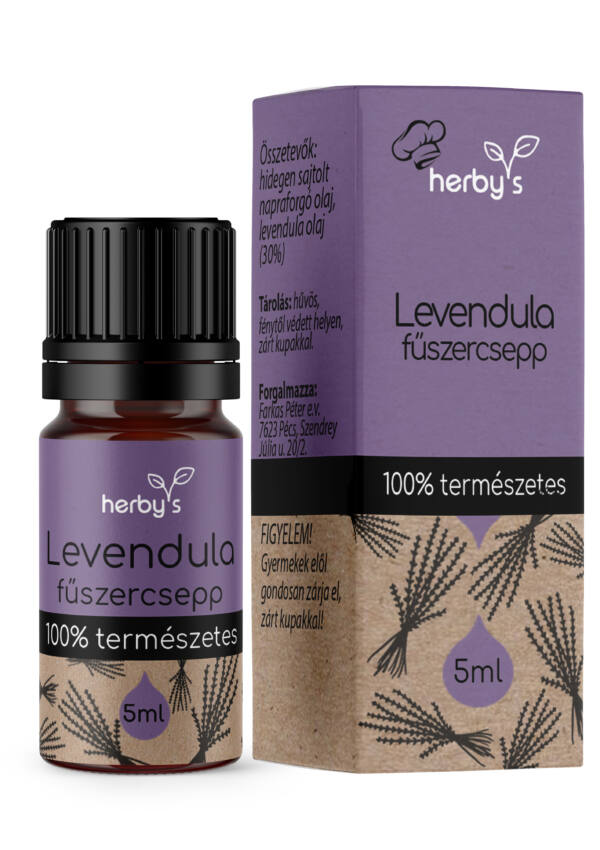 Herbys levendula fűszercsepp 5 ml