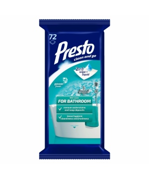 Presto fürdőszobai törlőkendő 72 db