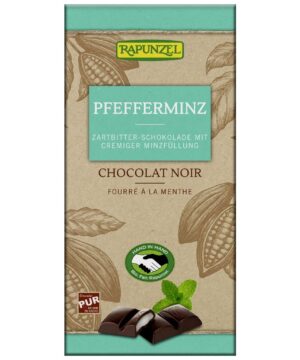 Rapunzel bio félédes csokoládé mentolos krémmel vegán 100 g