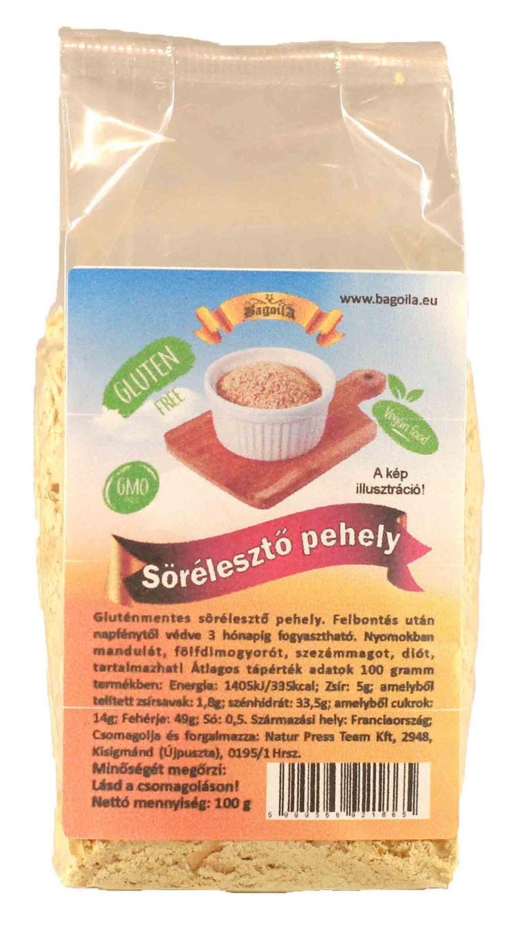 Bagoila sörélesztő pehely 100 g
