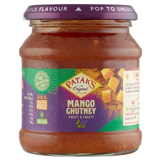 Pataks mangó chutney 340 g