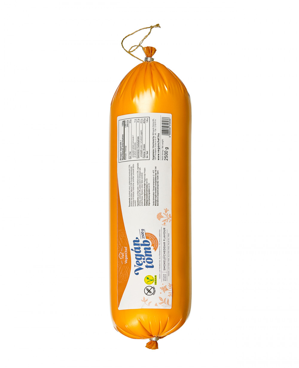 Veganchef vegán tömb füst és cheddar ízesítésű 2500 g