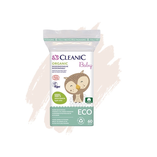 Cleanic baby eco organic biológiailag lebomló vattakorong 60 db