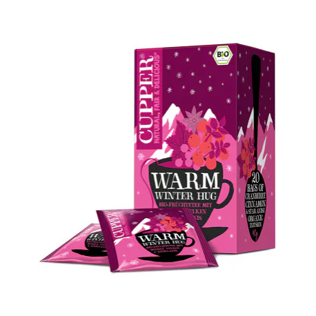 Cupper bio warm winter hug xmas limited edition téli bogyós gyümölcsös tea 40 g