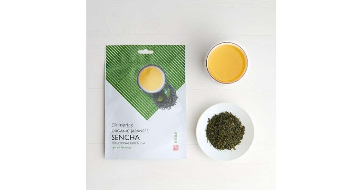 Clearspring bio sencha japán zöld tea 90 g