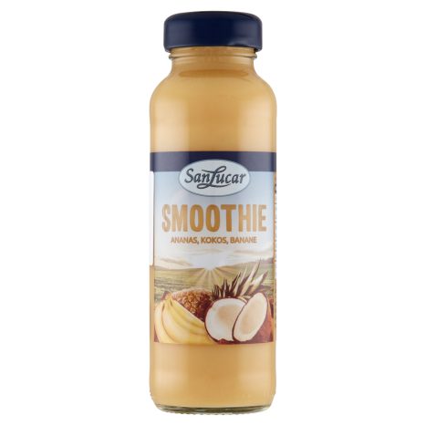San Lucar 100% ananász-banán-eper smoothie 250 ml