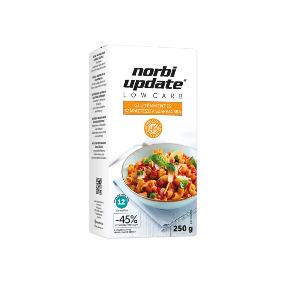Update lowcarb gluténmentes száraztészta szarvacska 250 g