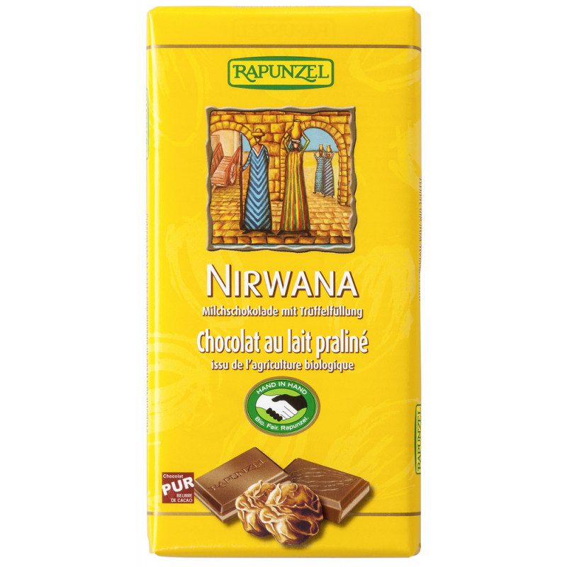 Rapunzel bio nirwana tejcsokoládé 100 g