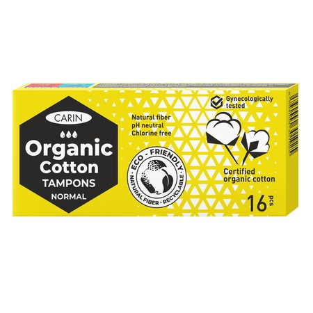 Carin organic cotton normál tampon 16 db