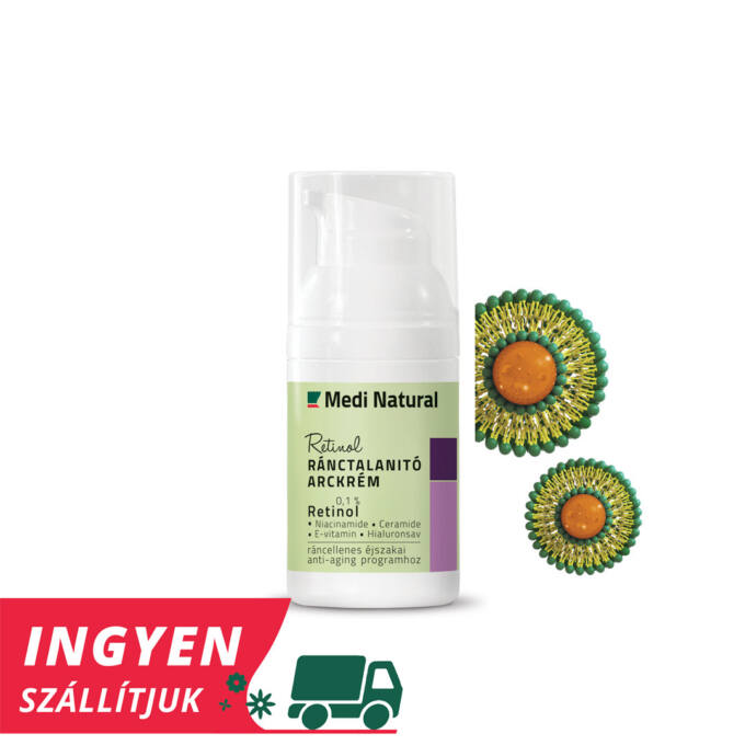 Medinatural retinol ránctalanító arckrém 30 ml