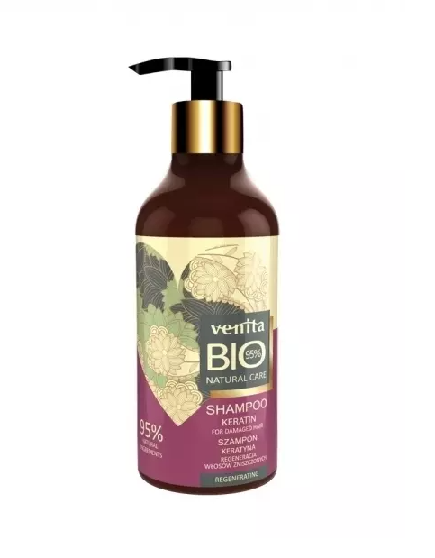 Venita bio pumpás hajsampon keratinos regeneráló 400 ml