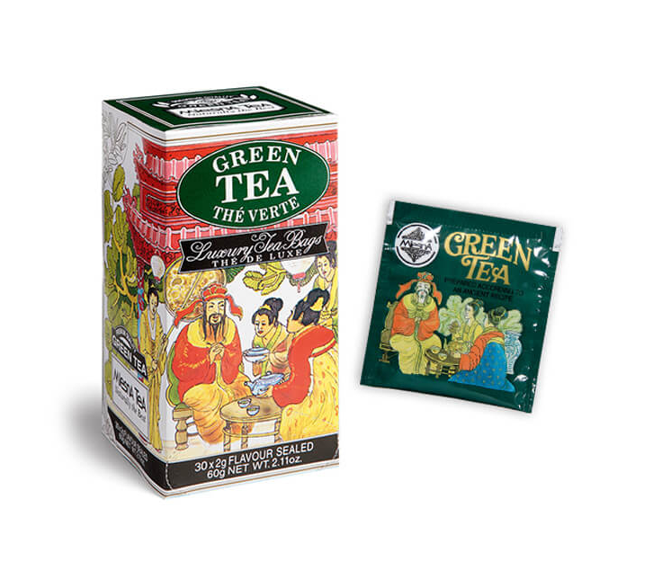 Mlesna zöld tea kínáló dobozban 30x2g 30 db