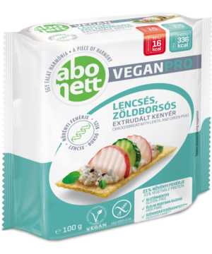 Abonett extrudált kenyér veganpro lencsés-zöldborsós gluténmentes 100 g