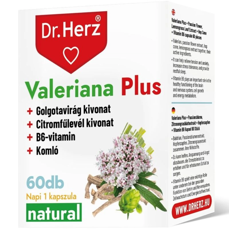 Dr.herz valeriana plus kapszula 60 db