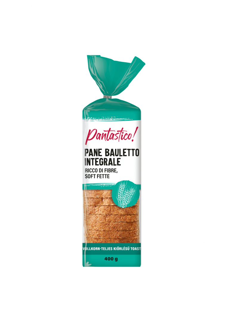 Pantastico teljes kiőrlésű toast kenyér 400 g