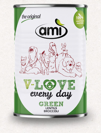 Ami green növényi nedvestáp kutyáknak 400 g