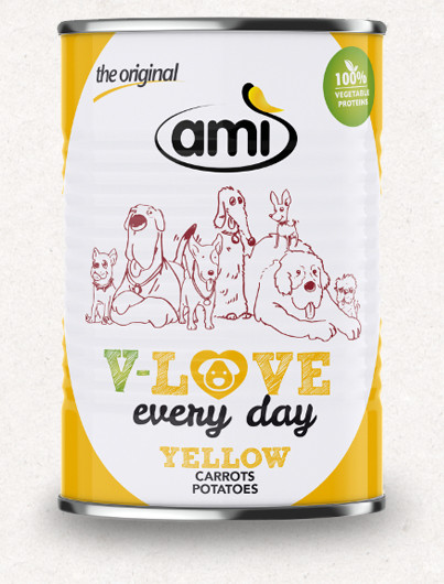 Ami yellow növényi nedvestáp kutyáknak 400 g