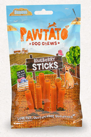 Pawtato Tubes kék áfonya 120 g