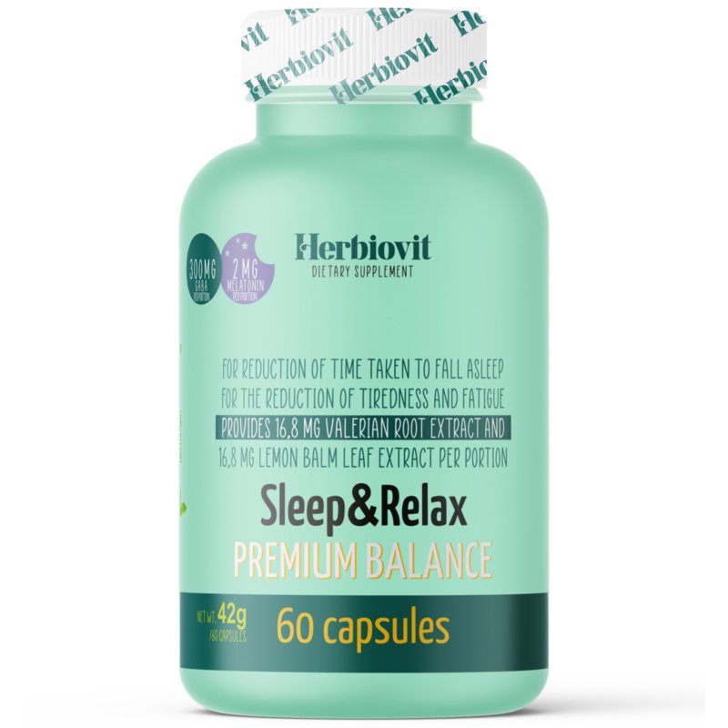 Herbiovit sleep&relax premium balance kapszula 60 db