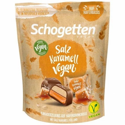 Schogetten bites sós karamell kakaókészítmény vegán 125 g