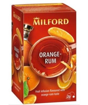 Milford narancs-rum ízu gyümölcstea 20x2
