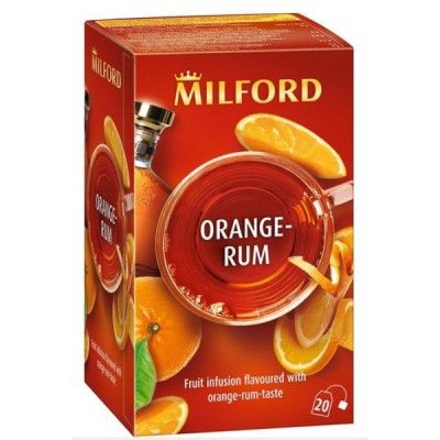 Milford narancs-rum ízu gyümölcstea 20x2