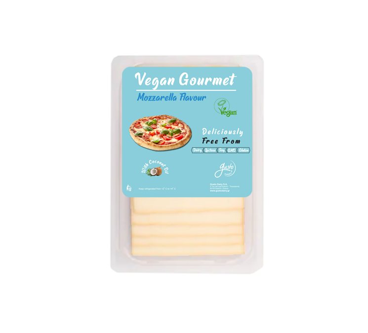 Gusto vegán készítmény szeletelt mozzarella ízű 140 g