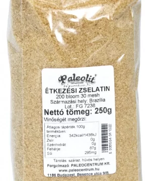 Paleolit étkezési zselatin marha 200 bloom 250 g