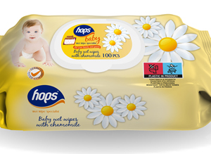 Hops baby nedves törlőkendő kamilla 100 db
