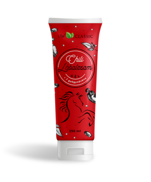 Uw classic lóbalzsam chilivel+7 gyógynövény tubusos 250 ml