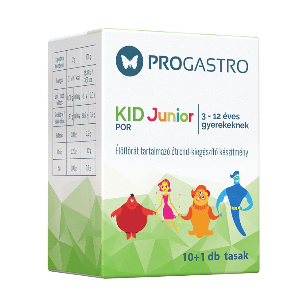 Progastro kid junior por 3-12 éves gyerekeknek 10+1db 11 db