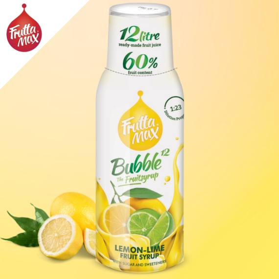 FruttaMax bubble12 citrom-lime 500 ml