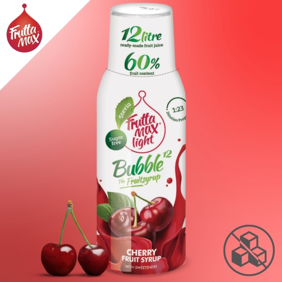 FruttaMax Bubble12 Light Meggy szörp 500 ml