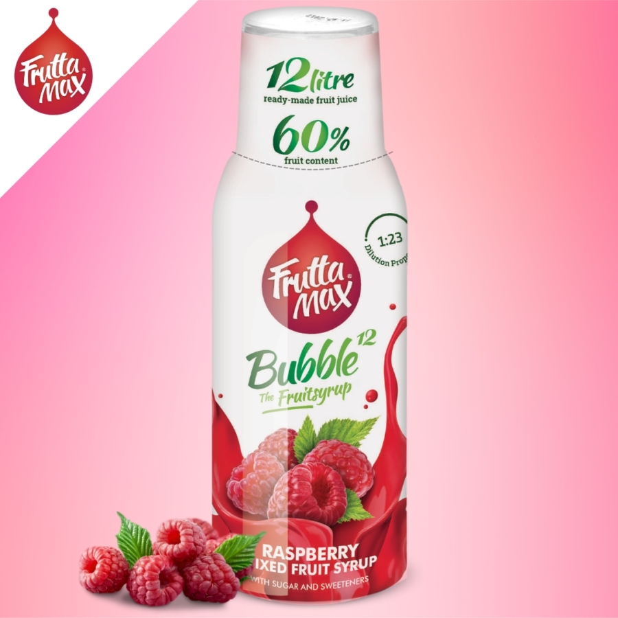 FruttaMax bubble12 málna 500 ml