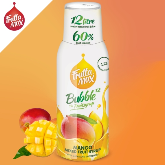 FruttaMax Bubble12 mangó gyümölcsszörp 500 ml