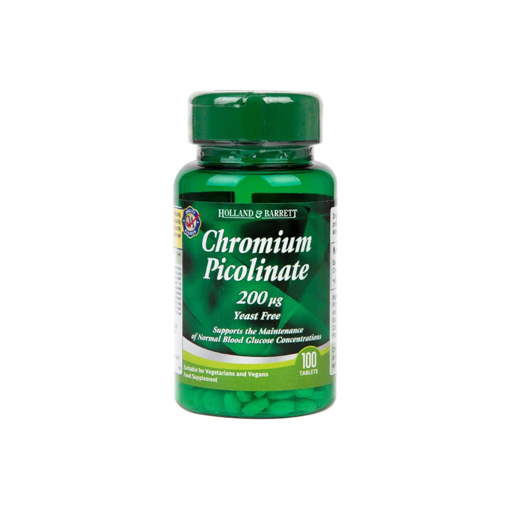 Holland & Barrett króm 200cmg tabletta 100 db