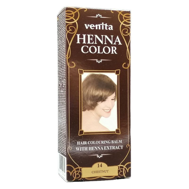 Henna Color szinező hajbalzsam nr 14 gesztenyebarna 75 ml