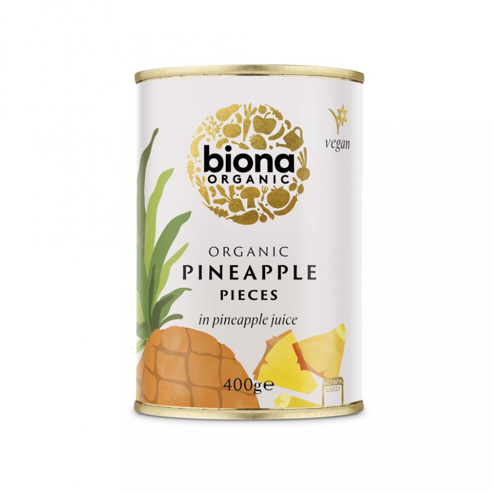 Biona bio ananász darabok ananászlében 400 g