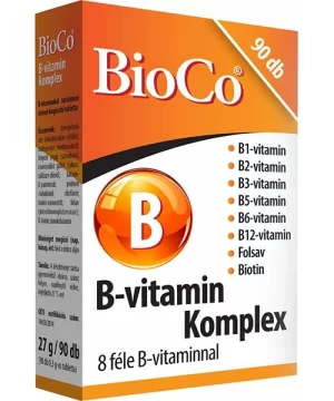 Bioco b-vitamin komplex tabletta 90 db
