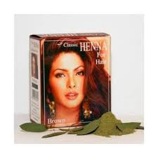 Classic Henna hajszínező por sötétbarna 100 g